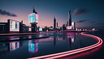 Holographic Futuristic City