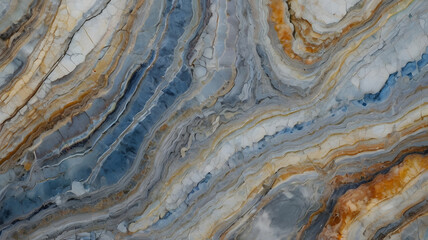 multicolored quartzite with a mix of blue, white, and gray tones