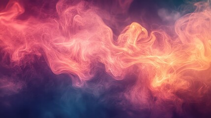 Obraz premium Smoke shapes in an abstract background, organic shapes, mysterious and elegant