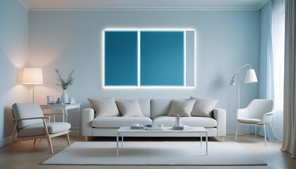 modern living room with sofa