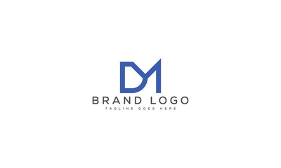 Fototapeta premium letter DM logo design vector template design for brand.