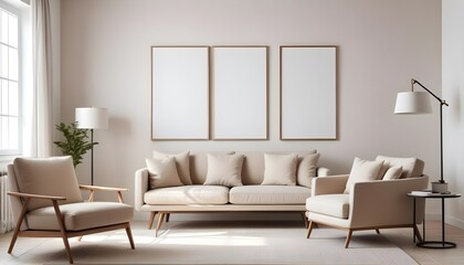 modern living room with sofa