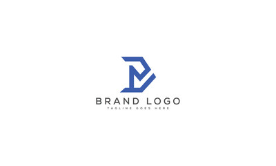 letter DM logo design vector template design for brand.