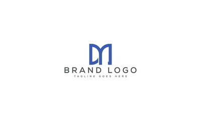letter DM logo design vector template design for brand.