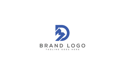 letter DM logo design vector template design for brand.