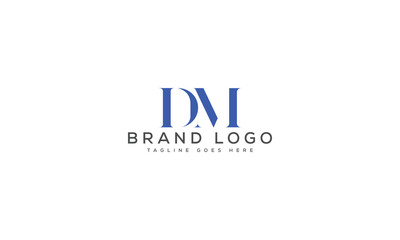 letter DM logo design vector template design for brand.