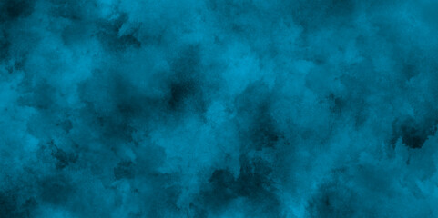 watercolor background concept design background with smoke, watercolor painted mottled blue background with vintage grunge, blue brush painted old grunge texture, Smoke in the dark blue texture.