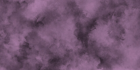 Soft and cloudy grainy grunge texture, abstract color pink or purple texture background on black canvas with smoke, Soft and cloudy watercolor stain of pink paint texture, brush painted watercolor.