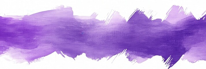 Obraz premium Abstract Purple Watercolor Brush Stroke