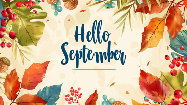 Led Hello September Background