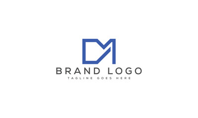 letter DM logo design vector template design for brand.