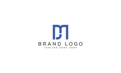 letter DM logo design vector template design for brand.
