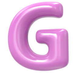 G Font 3D Render