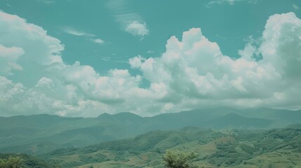 sunset in the mountains