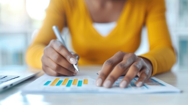 A candidate sitting at a desk with a calculator and reference materials, working on a skill assessment