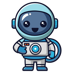 Cute Astronaut Holding Camera Cartoon Vector Icon Art And Graphics
