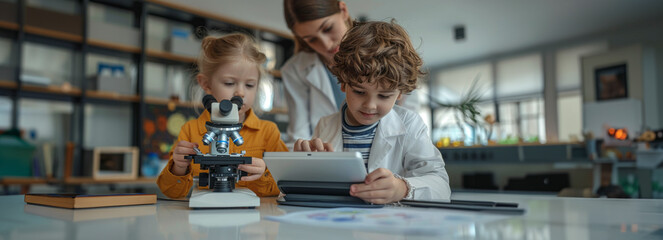 Exploring Science: Young Students Use Technology and Microscopes in Elementary Classroom