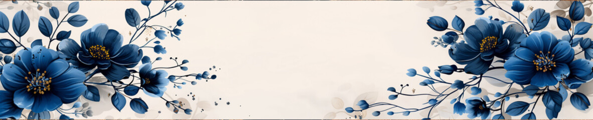 Obraz premium Blue flower paper 