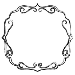 Black openwork frame, banner design.