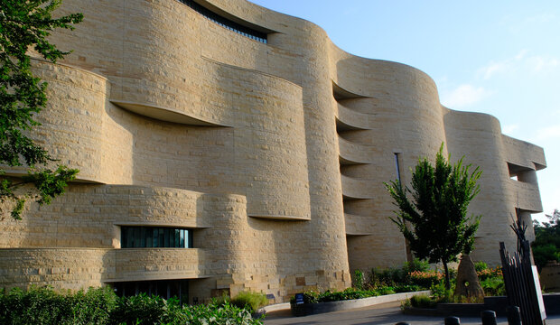 Exterior of the the National Museum of the American Indian