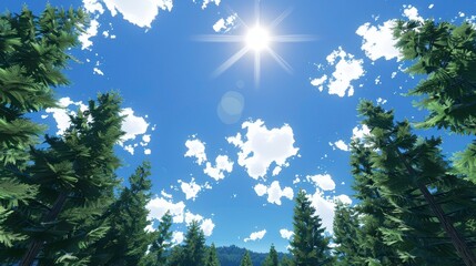 Fototapeta premium blue sky with clouds