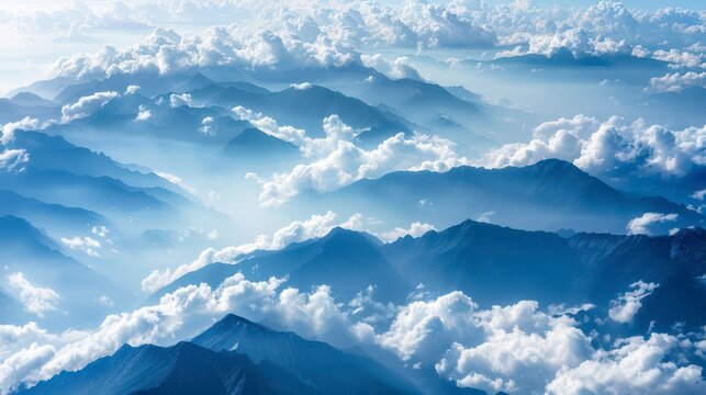 blue sky with clouds - Powered by Adobe