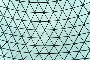 Geometric Patterned Glass Dome Ceiling