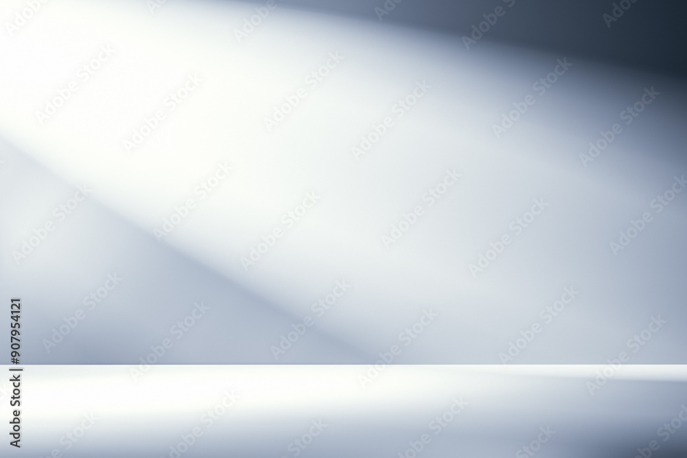 Poster Abstract clean studio background with gradient light and shadow. 3D Rendering