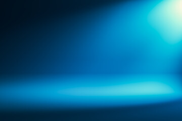 Abstract blue background with spotlight and gradient effect. 3D Rendering