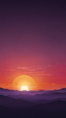 Obraz premium purple sunset gradient abstract background design copy space illustration art