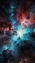 white cosmic nebula abstract background design copy space illustration art