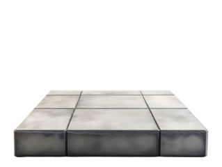 Concrete tile isolated on transparent or white background
