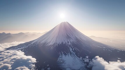 mountain in winter