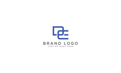 letter DE logo design vector template design for brand.