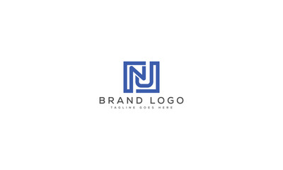 letter NU logo design vector template design for brand.