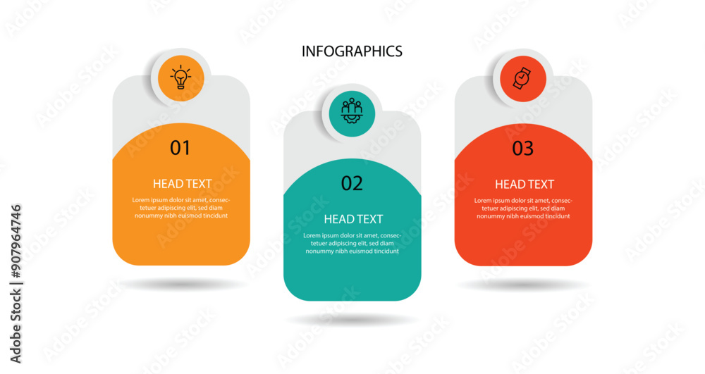 Poster Infographic template vector with paper style can be used for workflow, business presentation and web graphic design 