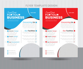 bundle a4 flyer template design.