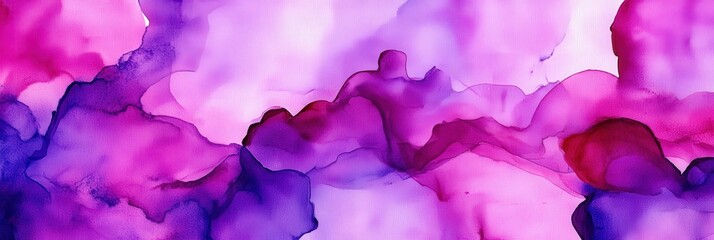 Fototapeta premium Abstract Purple and Pink Ink