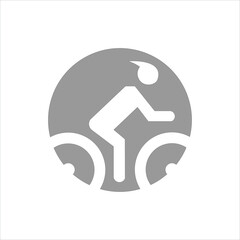 icon bicycle illustration design trendy
