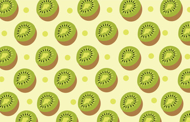 seamless kiwi pattern fruit seamless background 