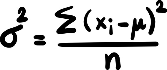 Basic Statistics Formulas handwritten