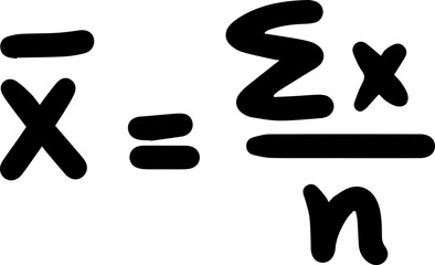 Basic Statistics Formulas handwritten
