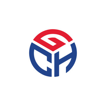 Premium GCH minimal circle logo design - Earth Shohag :)