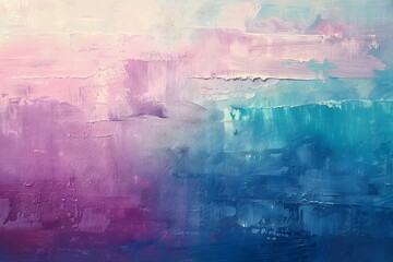 Naklejka premium This vibrant abstract painting uses broad strokes to create a harmonious blend of hues, creating a dreamy and dynamic effect.