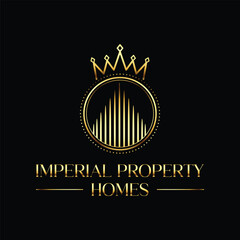 Premium Royal King Real Estate logo design - Earth Shohag :)