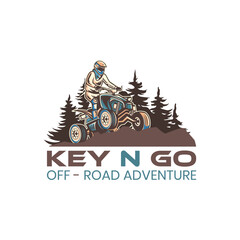 Premium ATV Adventure Outdoor logo design - Earth Shohag :)