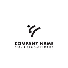 Taekwondo kick logo Vector icon design illustration Template
