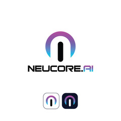 Premium N Tech Ai logo design - Earth Shohag :)