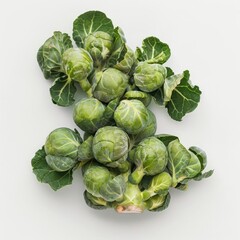 Fototapeta premium a pile of green vegetables sitting on top of each other