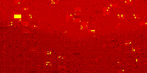 creative abstract of the flag of China, chinese flag colors background, red and yellow backdrop © wetzkaz